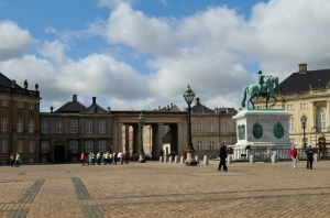 The Queen lives here on the other side of the square