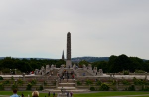 Sculpture park.  An amazing column of human figures