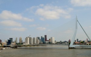 View of Rotterdam from the ship