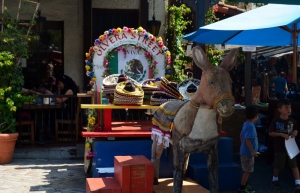 Olvera St  - LA has a strong Mexican influence